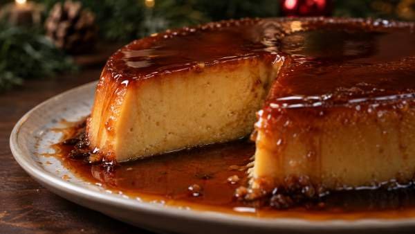 Pudim de Mel e Gengibre com Caramelo de Café