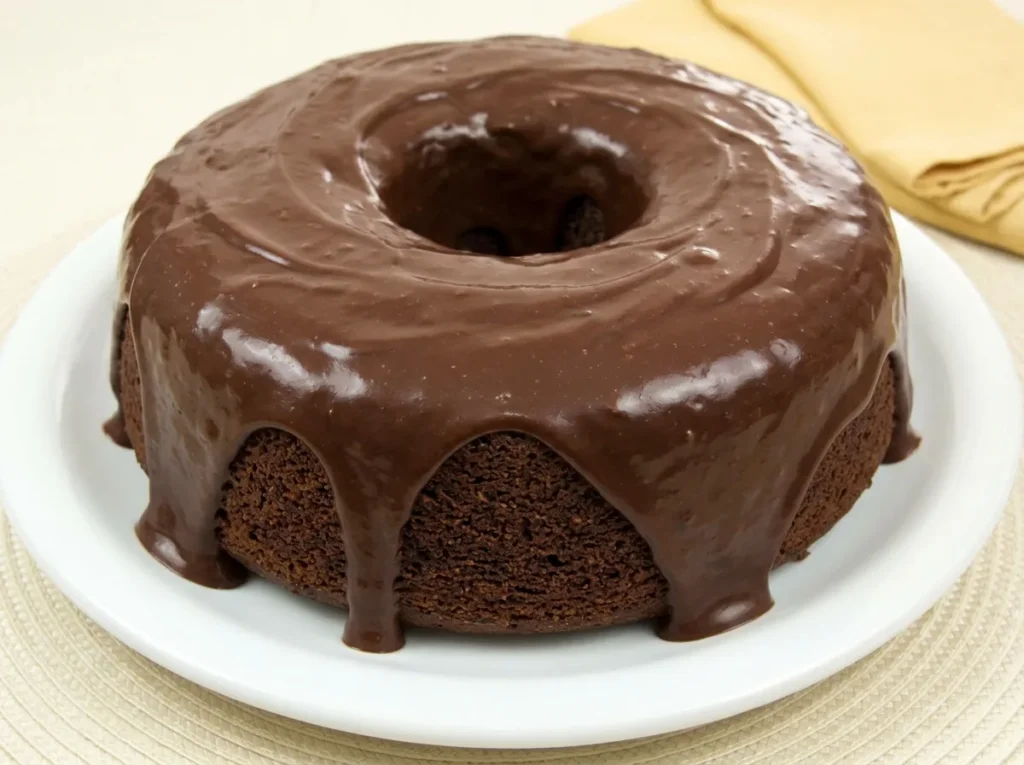 Bolo de Chocolate com Cobertura Cremosa