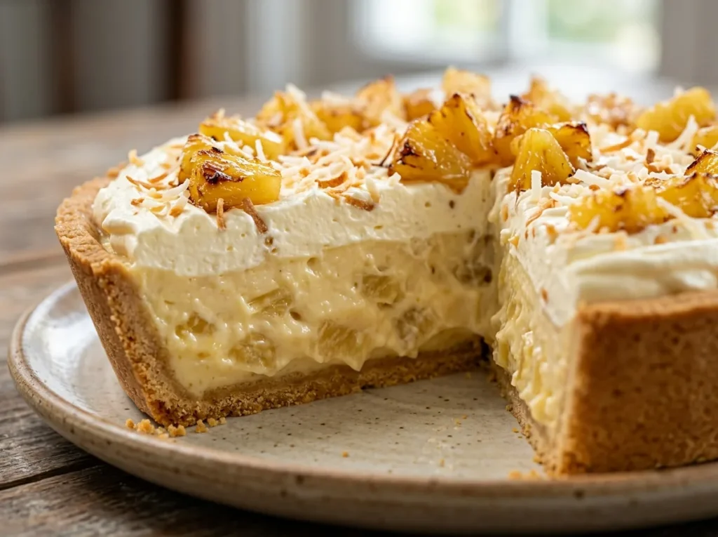 Torta de Abacaxi Cremosa