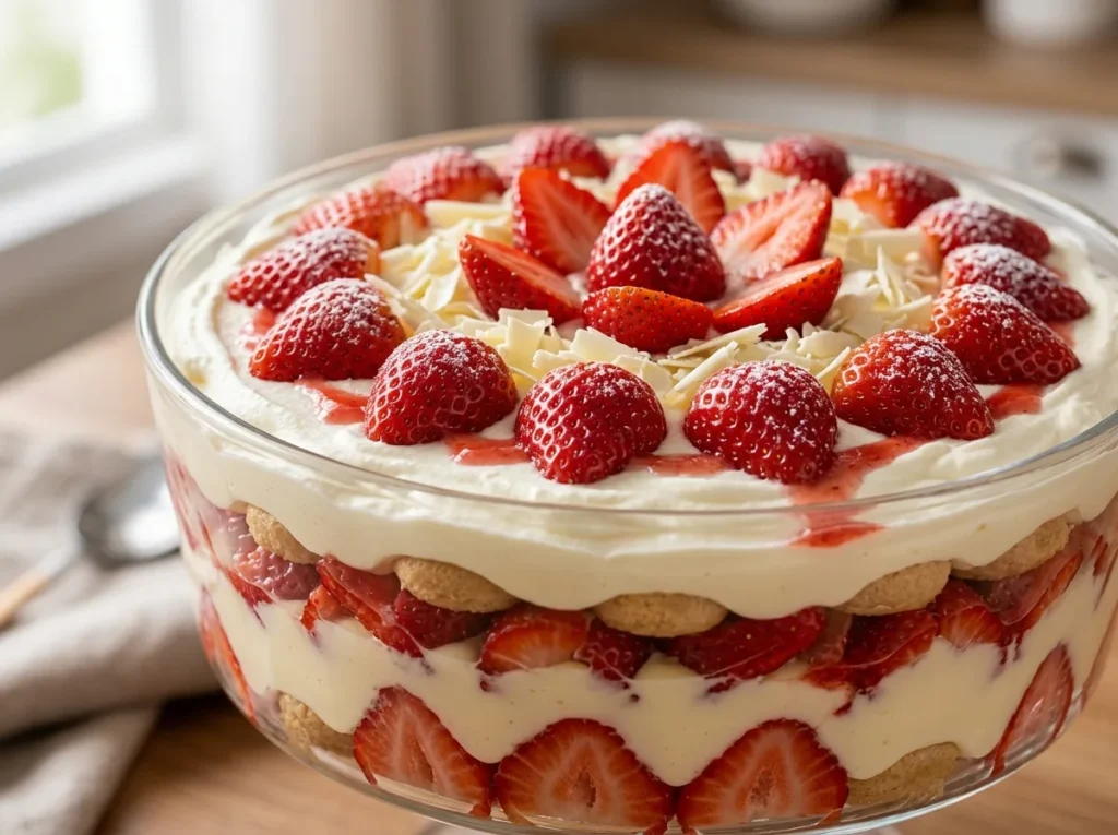 Pavê de Morango Especial de Domingo