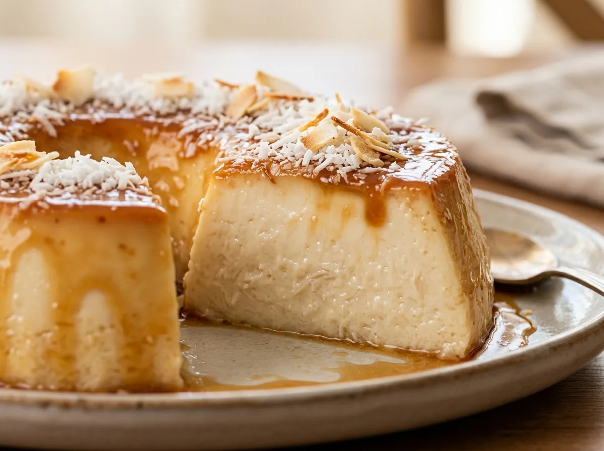 Pudim de Coco sem Forno
