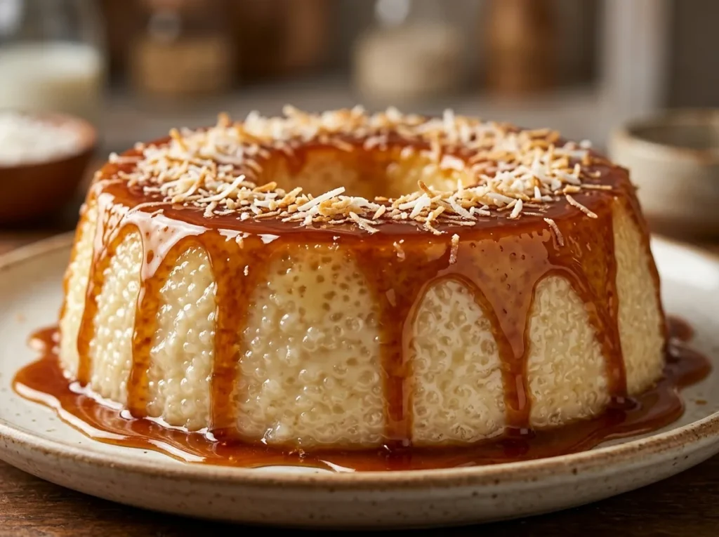 Pudim de Tapioca sem Forno