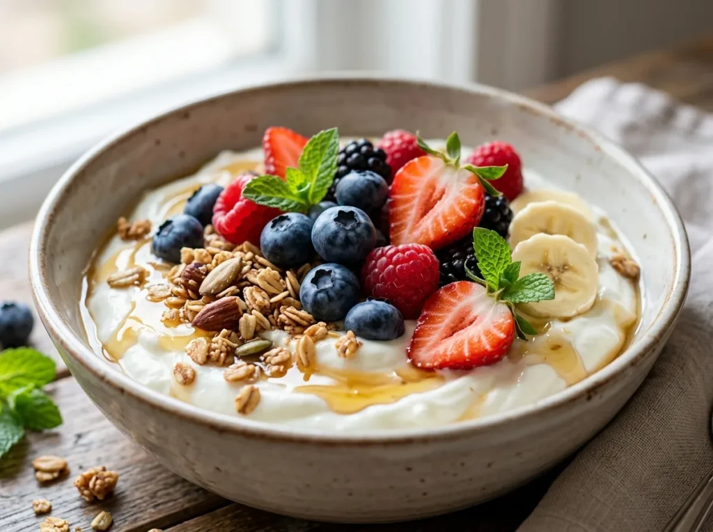 Iogurte com Frutas de 10 Minutos