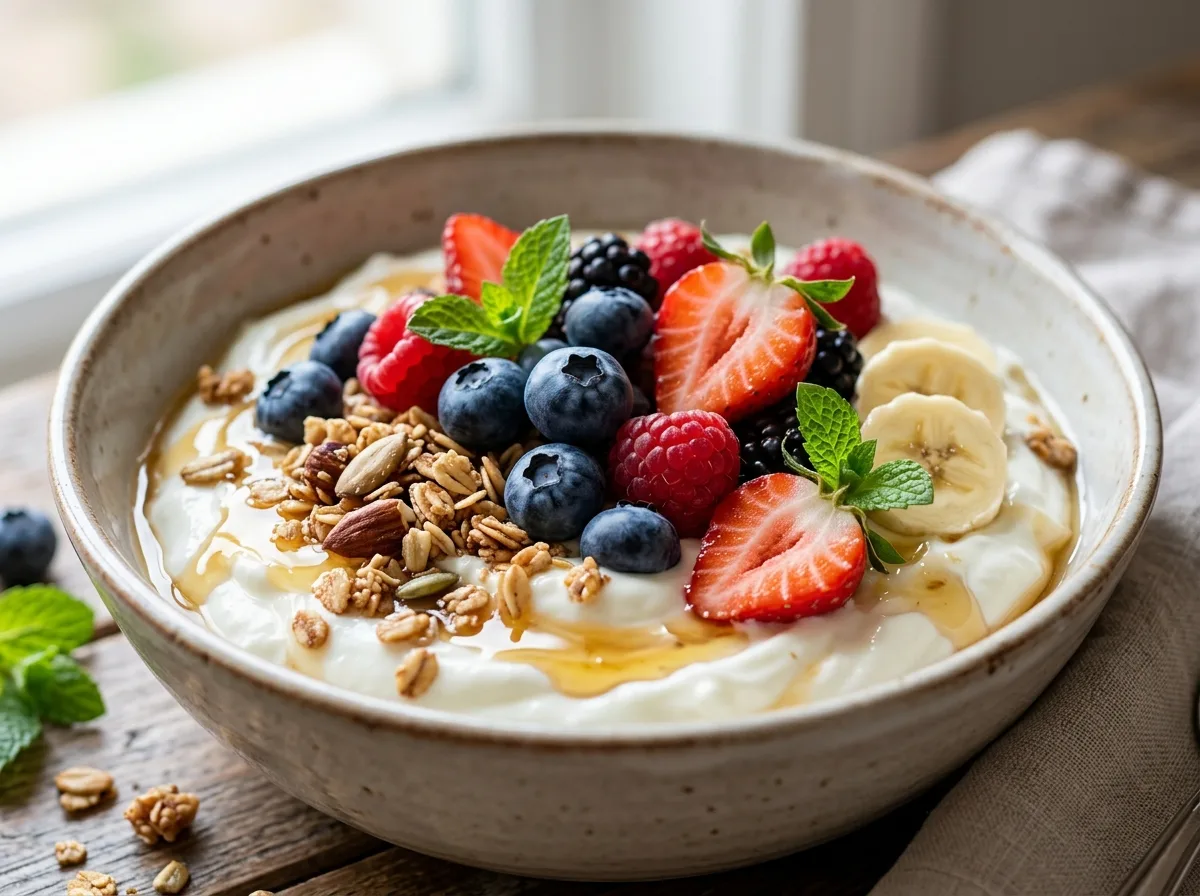 Iogurte com Frutas de 10 Minutos