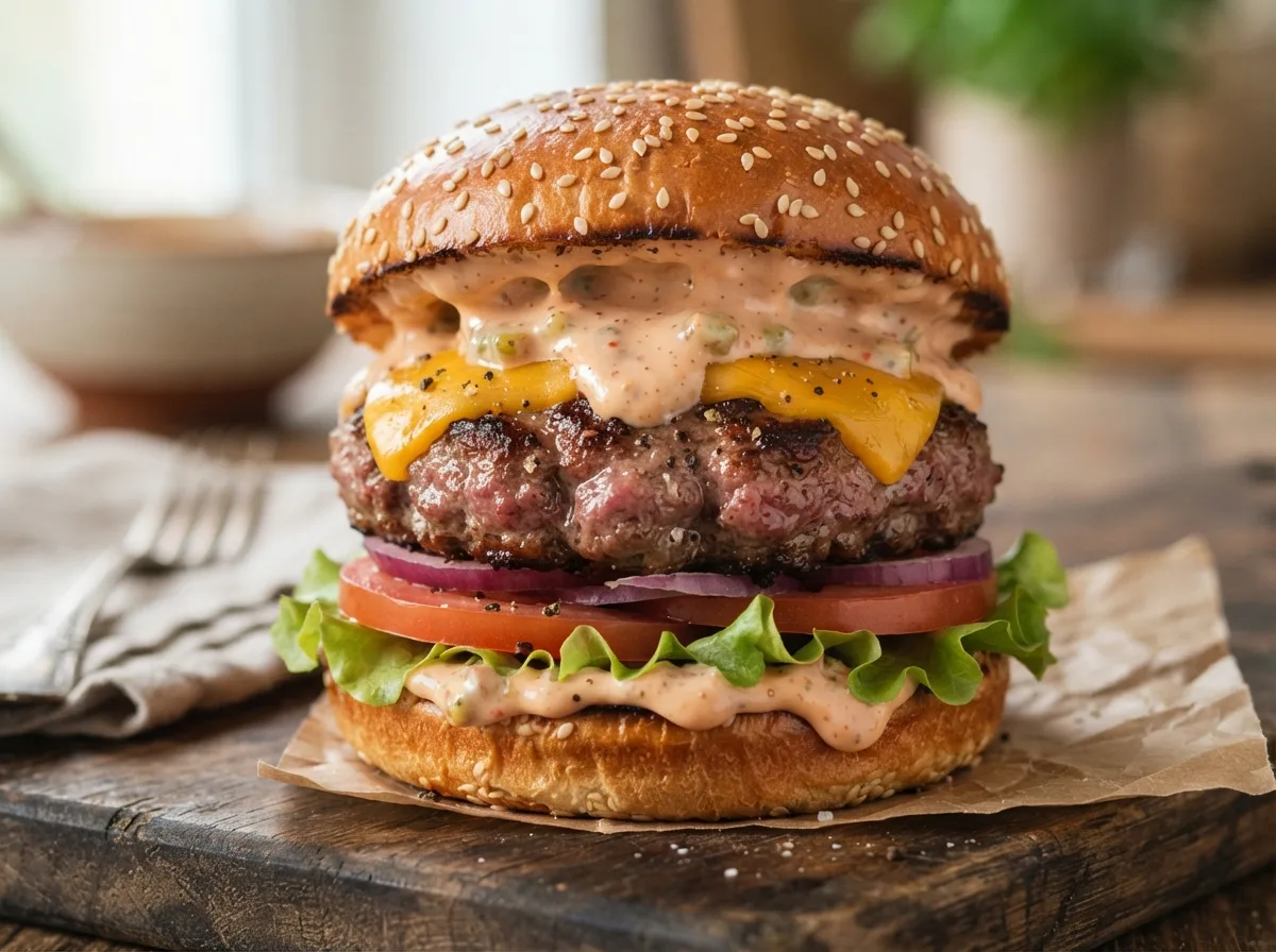 Cheeseburger Caseiro com Molho Especial