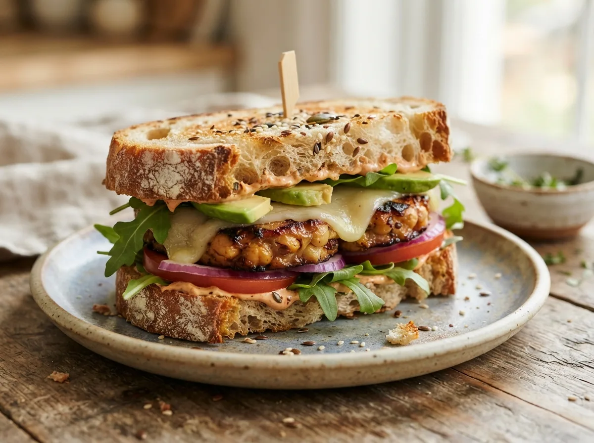 Sanduíche Vegetariano Artesanal