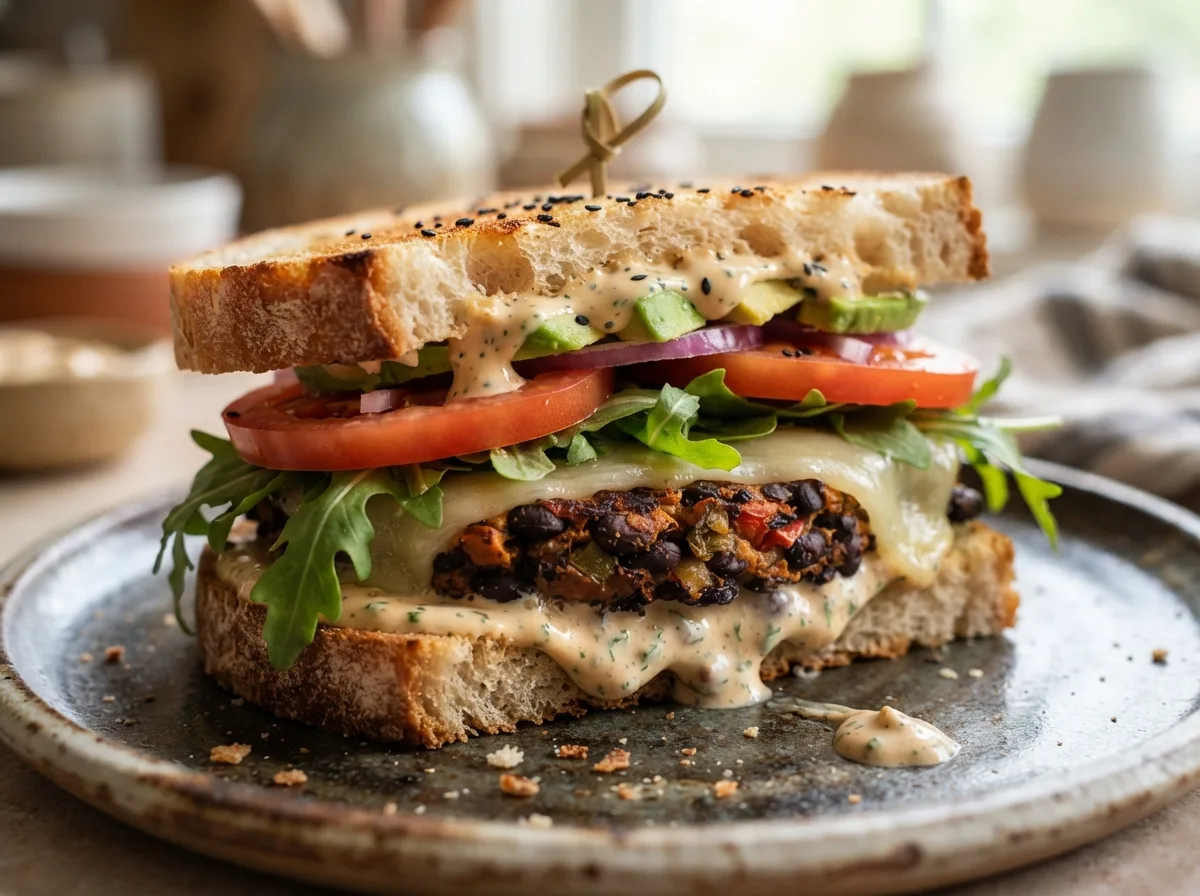 Sanduíche Vegetariano com Molho Especial