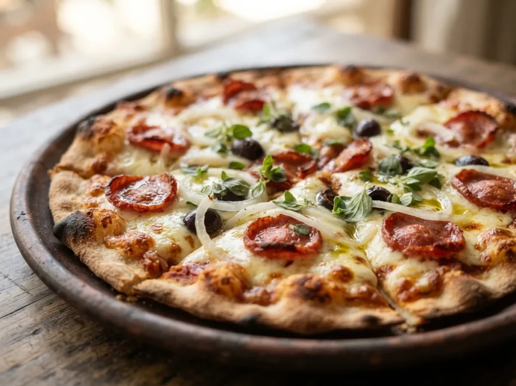 Pizza de Calabresa de Massa Fina