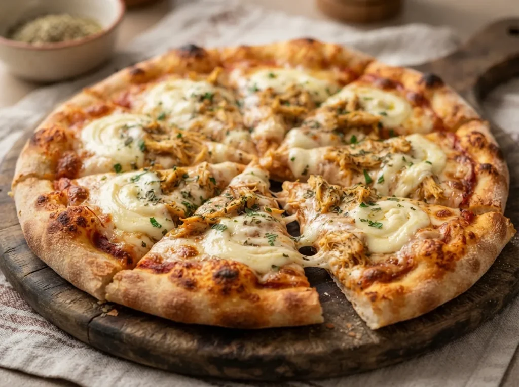 Pizza de Frango com Catupiry Caseira