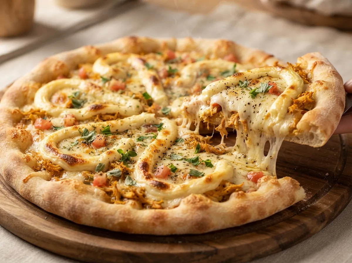 Pizza de Frango com Catupiry de Liquidificador