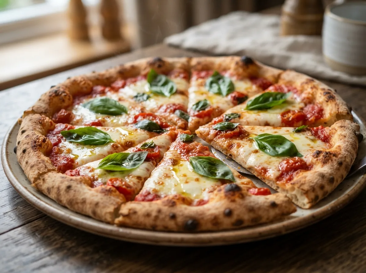 Pizza Marguerita de Massa Fina