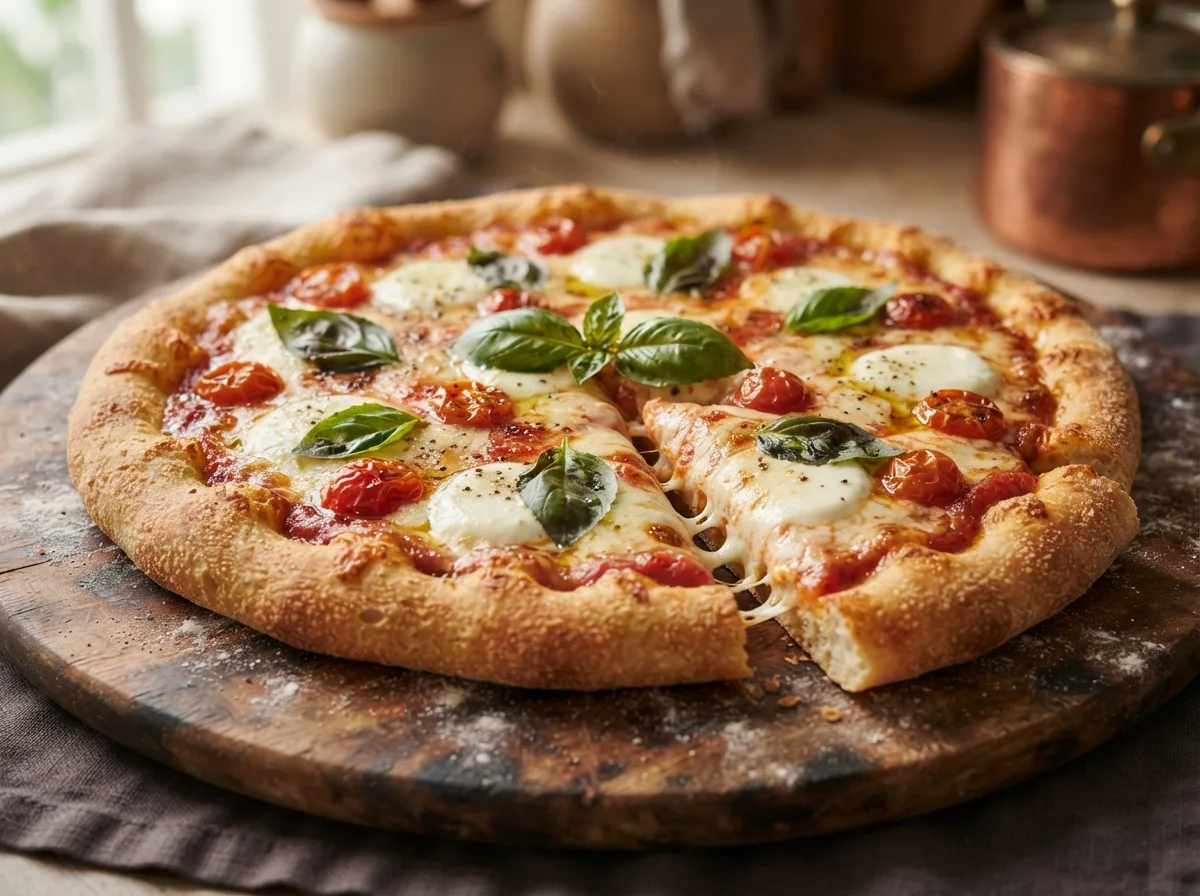 Pizza Marguerita de Liquidificador