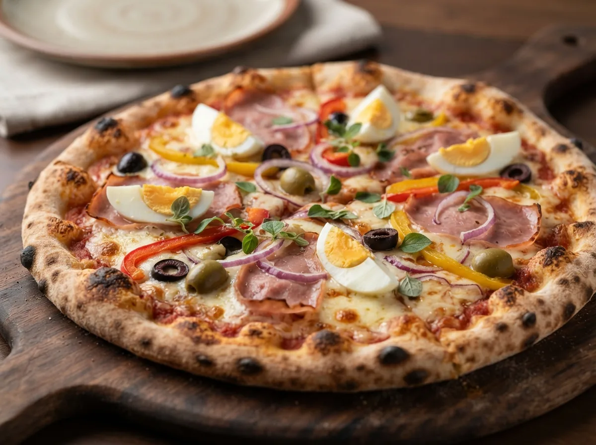 Pizza Portuguesa de Massa Fina