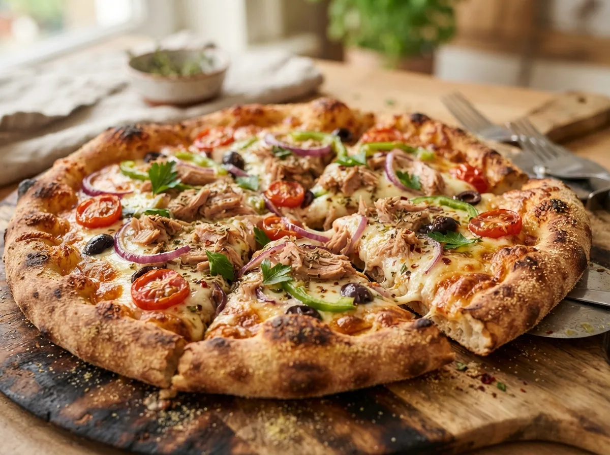 Pizza de Atum Caseira