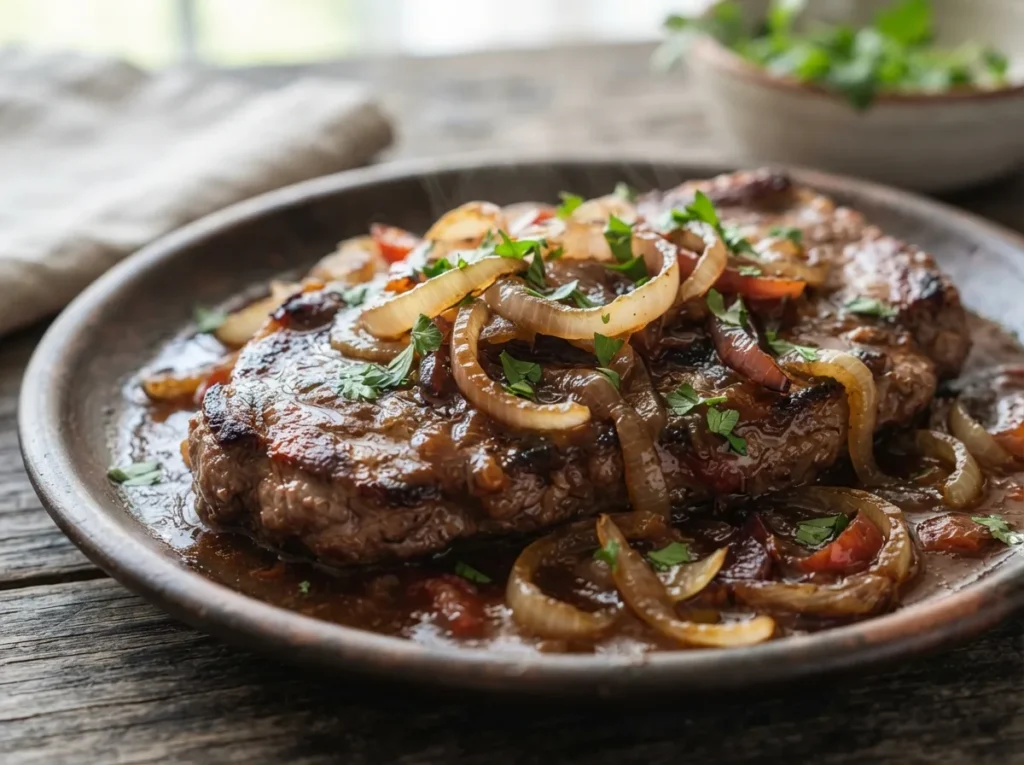 Bife Acebolado com Molho Caseiro