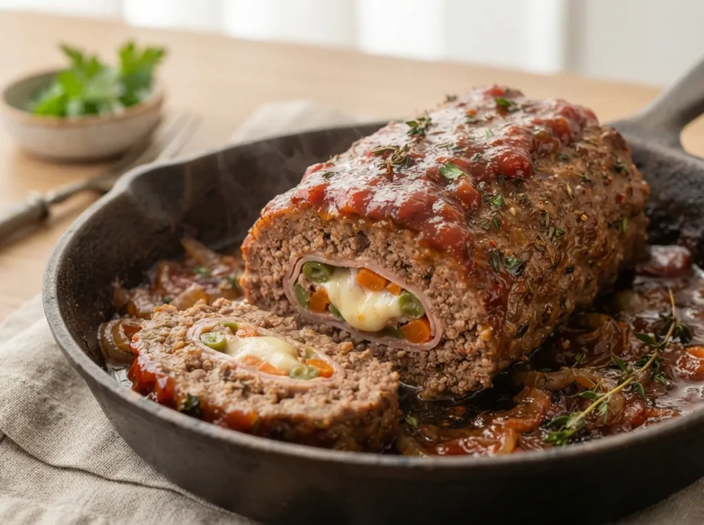 Rocambole de Carne Moída na Panela
