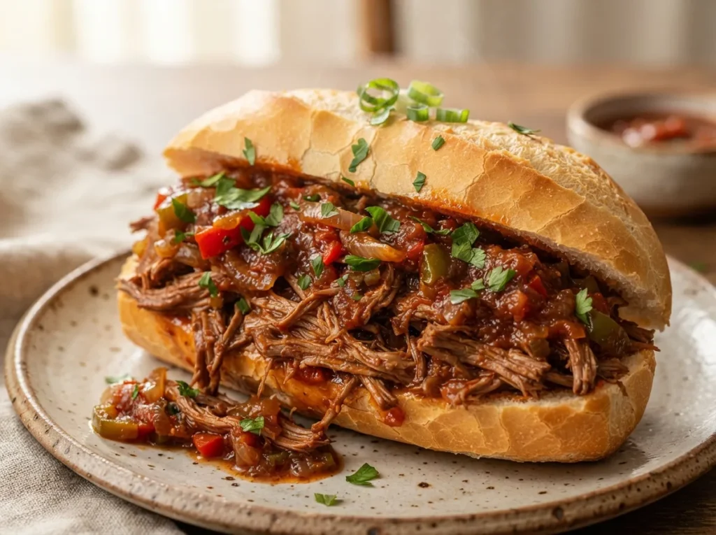 Carne Louca com Molho Caseiro