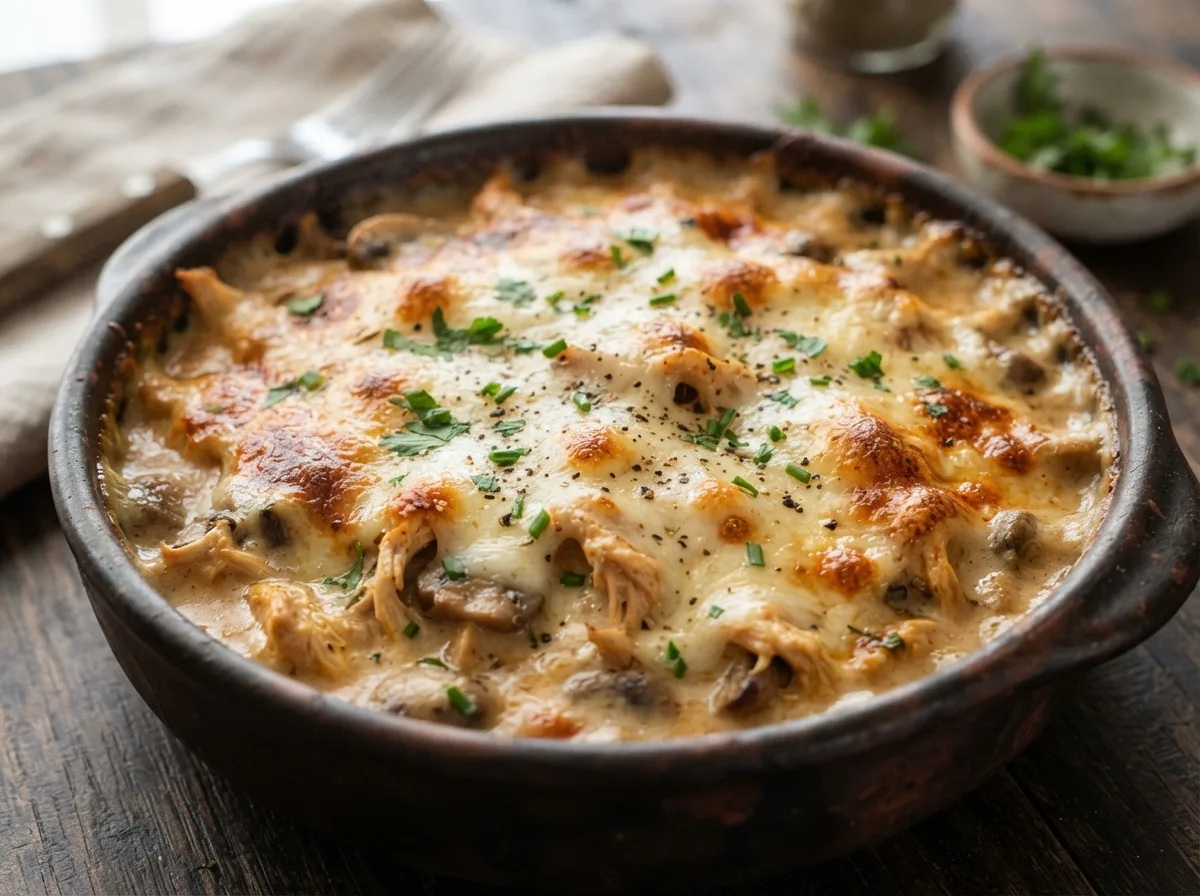 Strogonoff de Frango de Forno