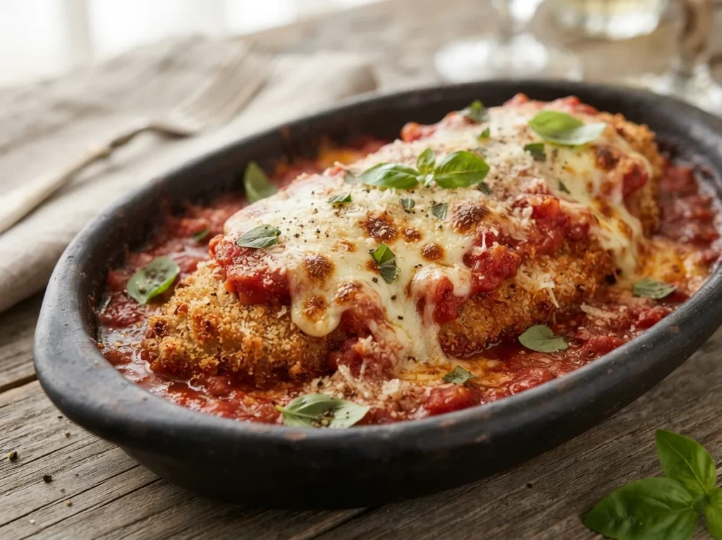 Filé de Frango à Parmegiana Suculento