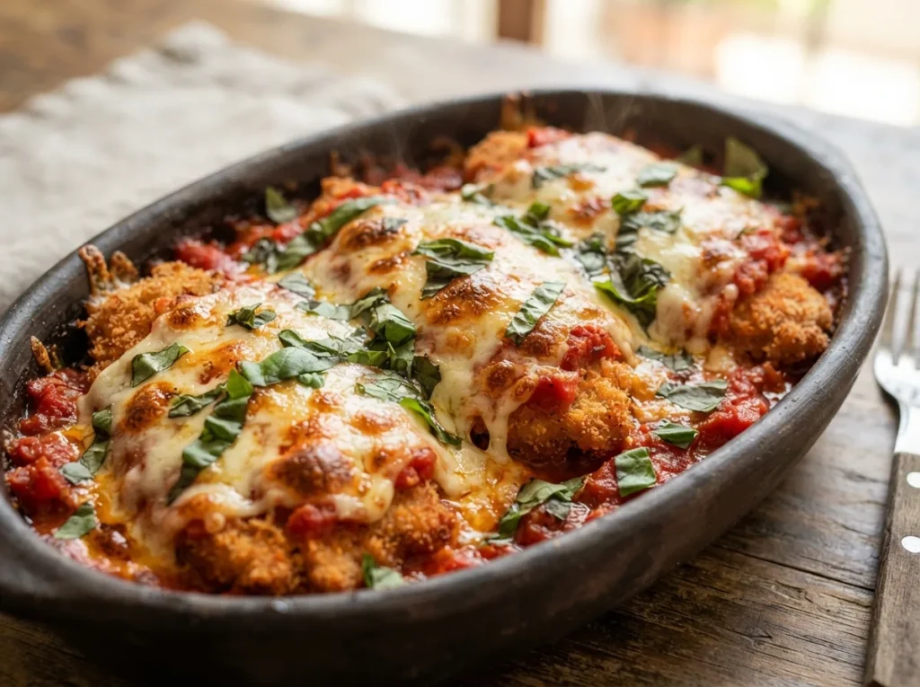 Filé de Frango à Parmegiana de Forno