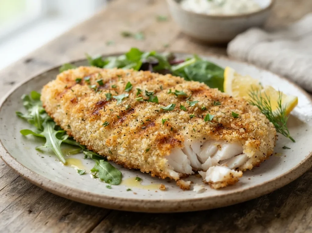 Filé de Peixe Empanado Grelhado
