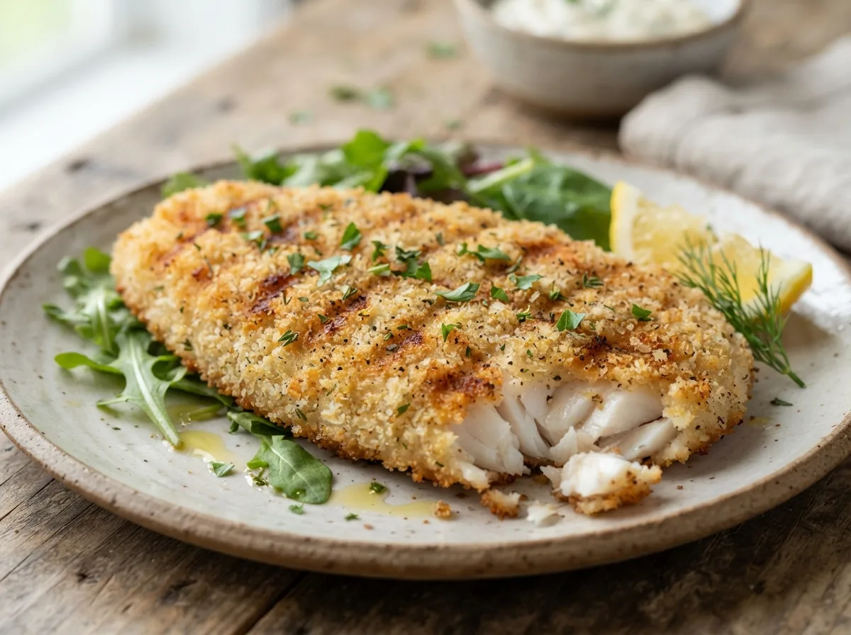 Filé de Peixe Empanado Grelhado