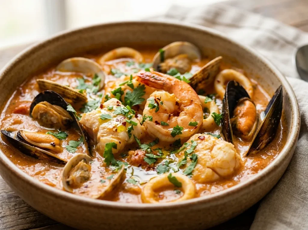 Ensopado de Mariscos Cremoso