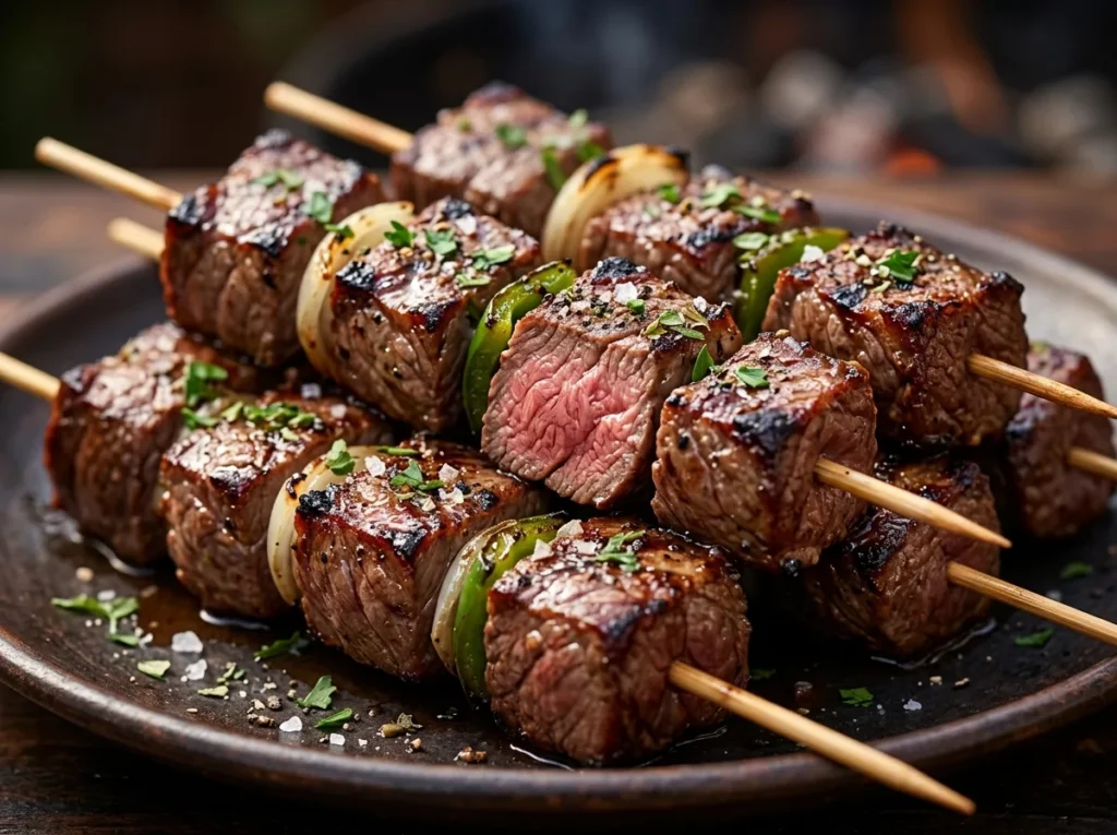 Espetinho de Carne na Brasa