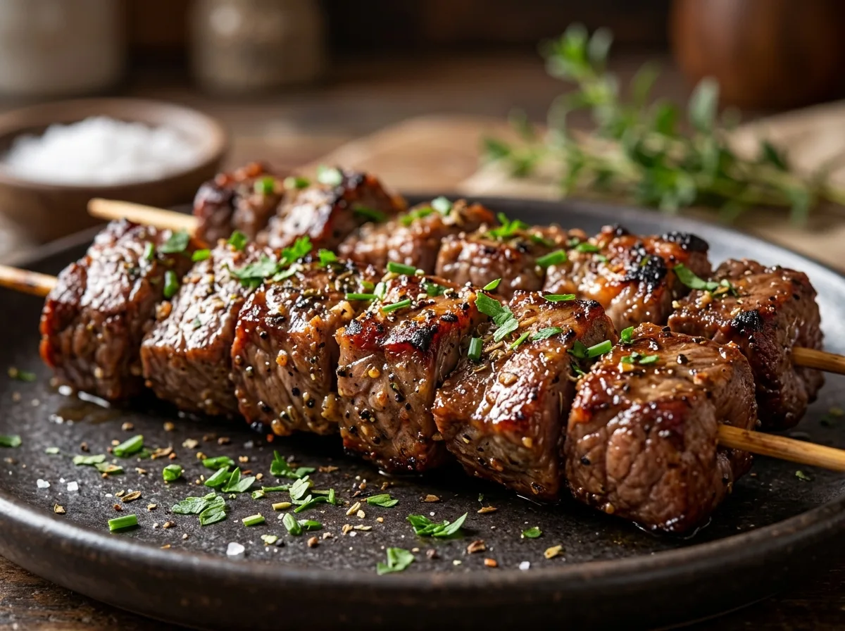 Espetinho de Carne com Tempero Especial