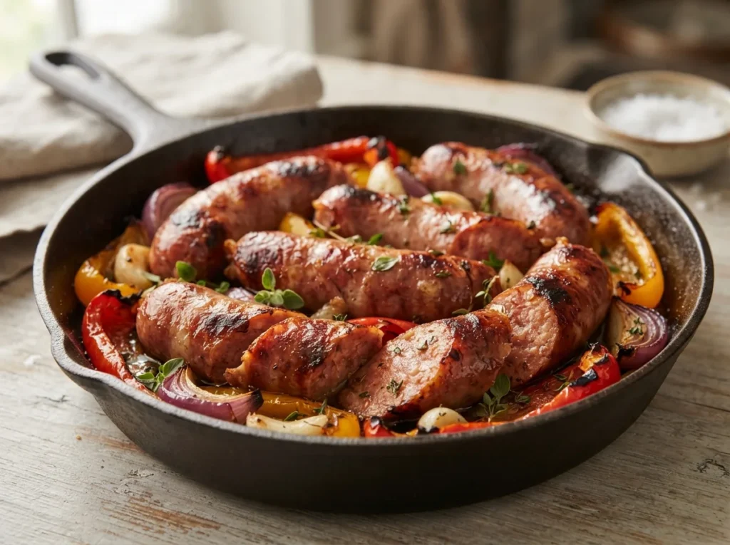Linguiça Assada Crocante