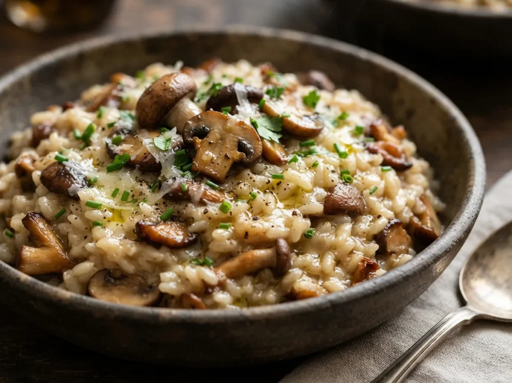Risoto de Cogumelos Completo