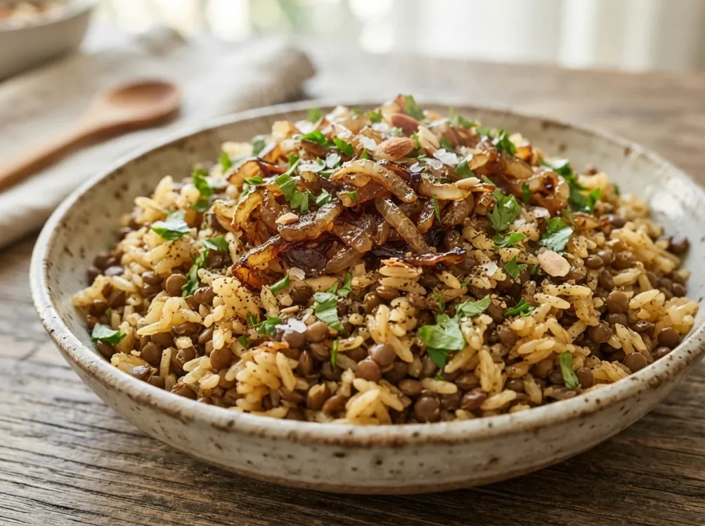 Arroz com Lentilha Soltinho