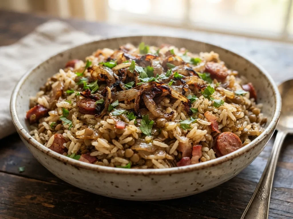 Arroz com Lentilha Completo