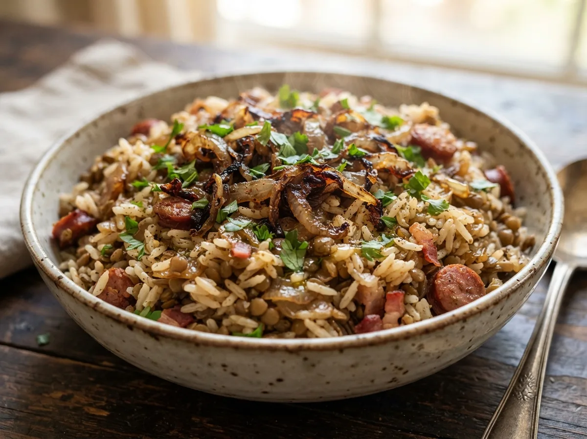 Arroz com Lentilha Completo