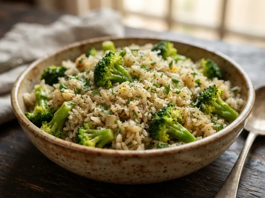 Arroz com Brócolis Soltinho