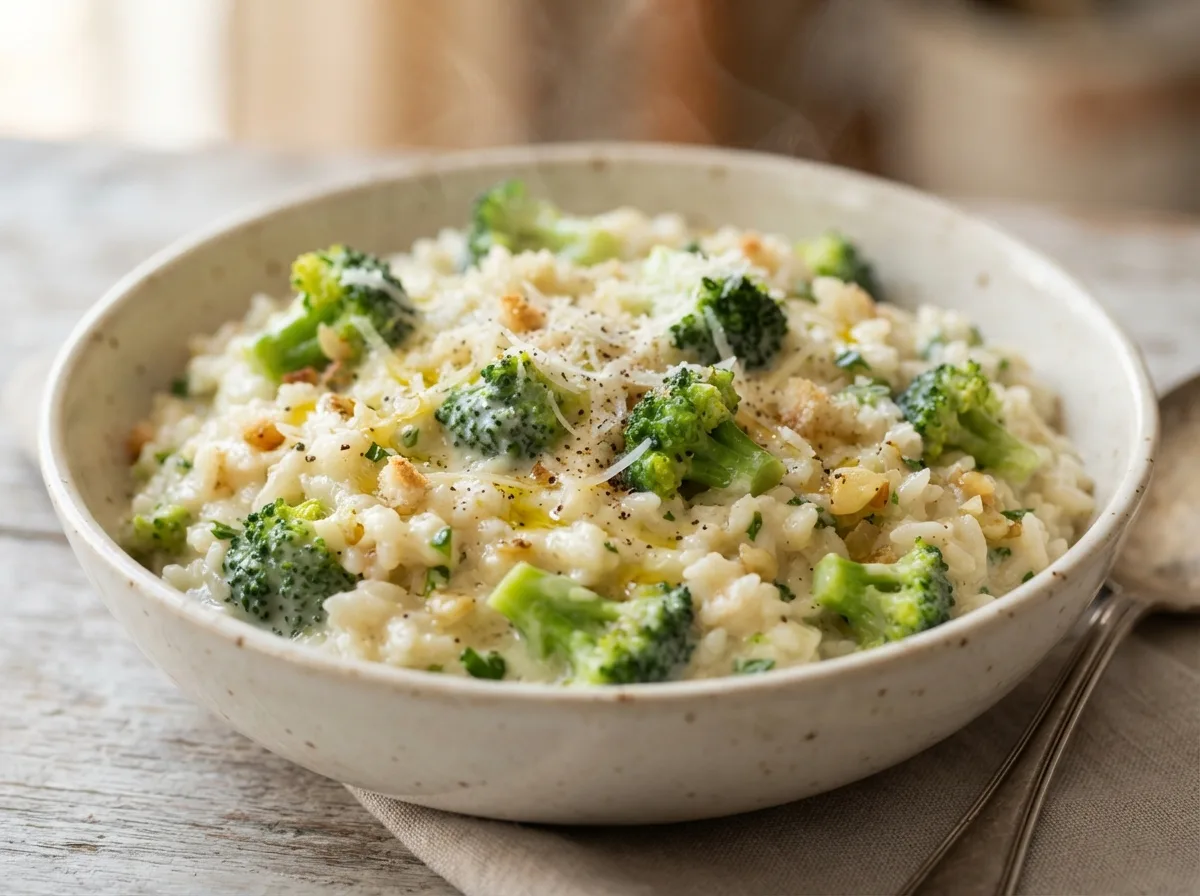 Arroz com Brócolis Cremoso