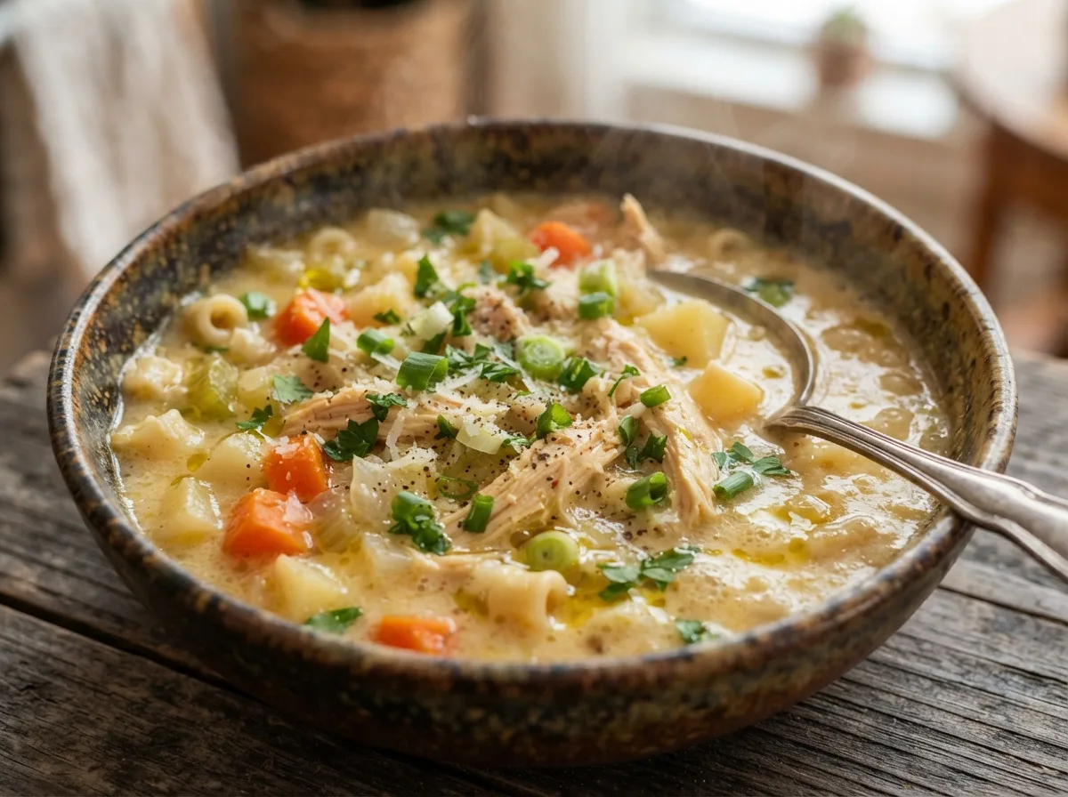 Sopa de Frango para Noite Fria