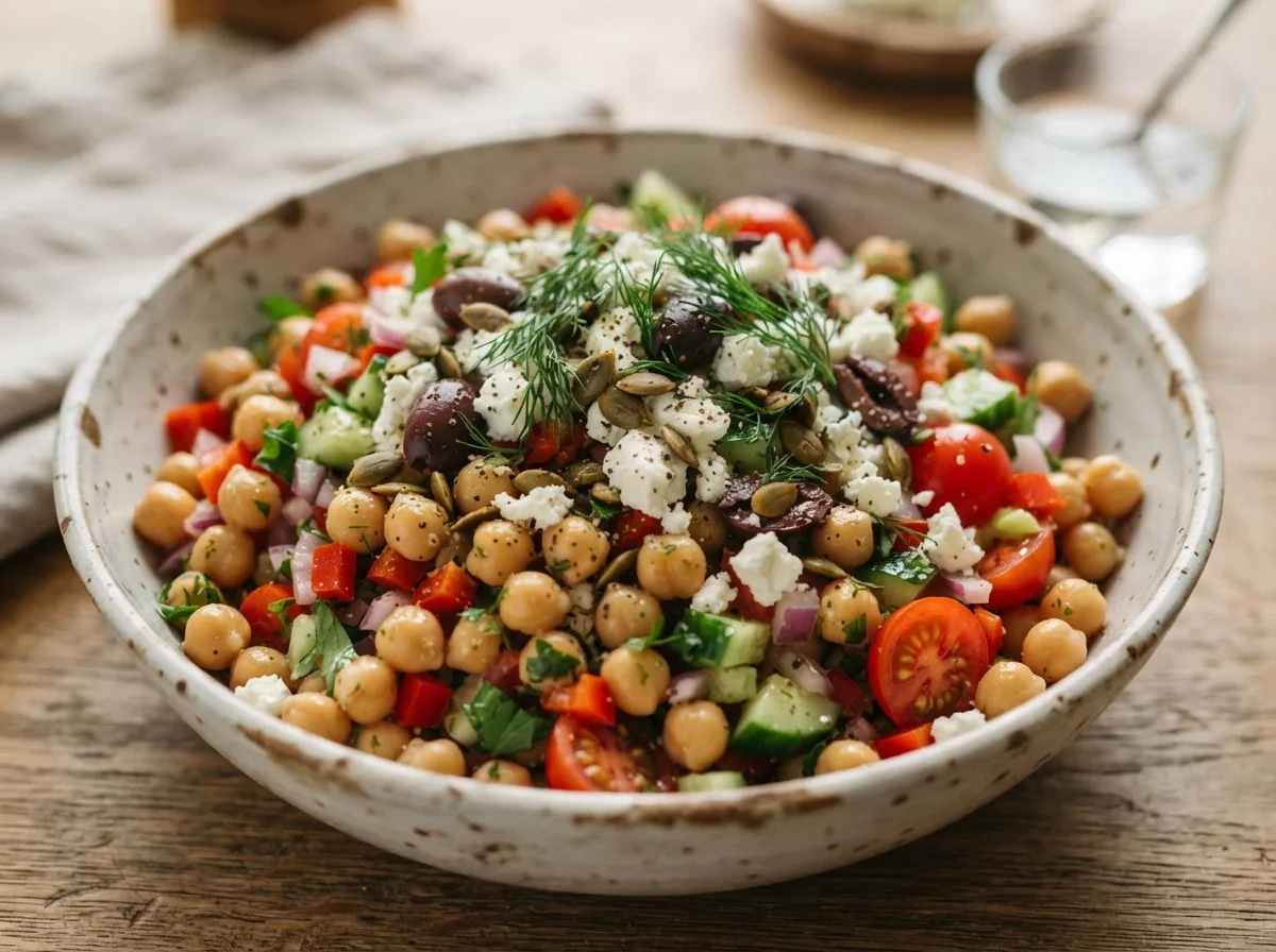 Salada de Grão-de-Bico Completa