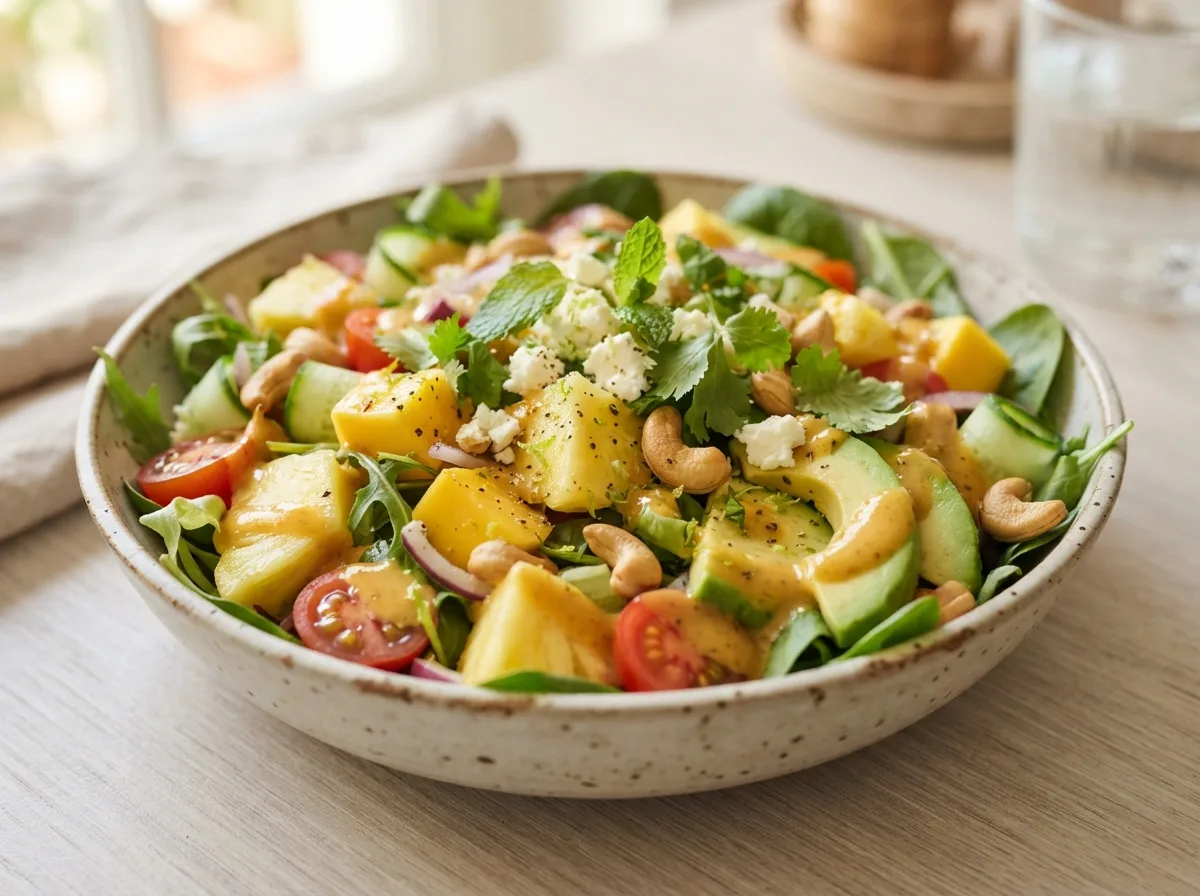 Salada Tropical com Molho Especial