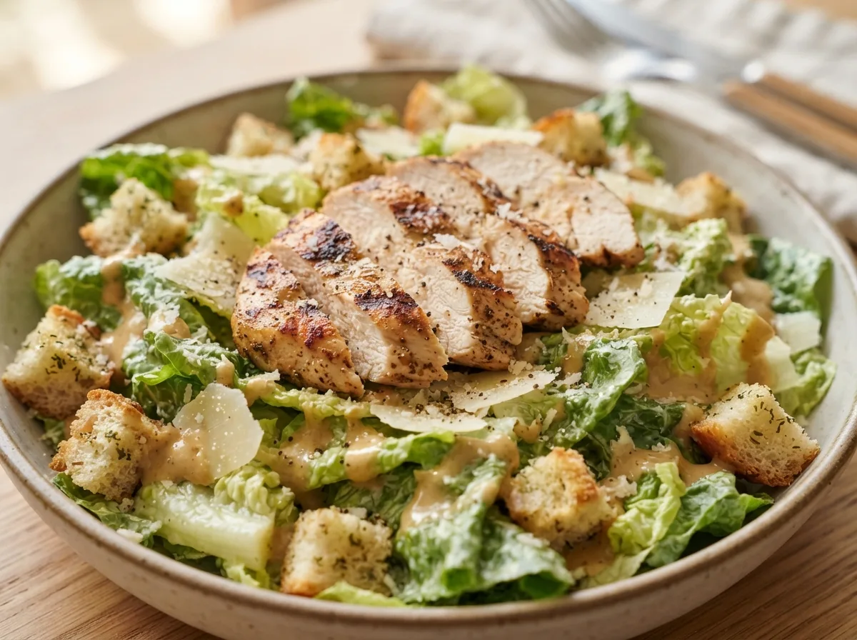 Salada Caesar com Molho Especial