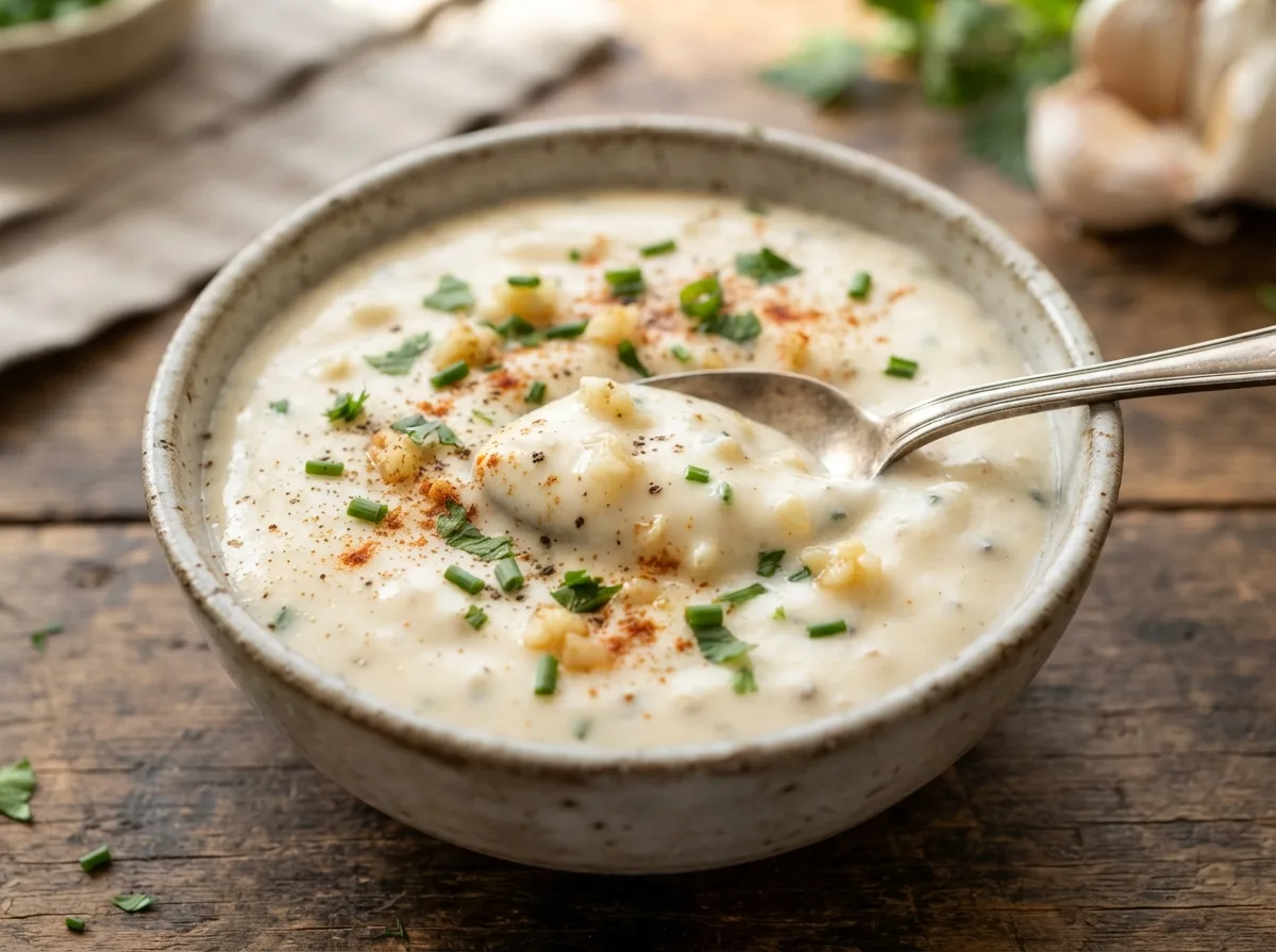 Molho de Alho Cremoso