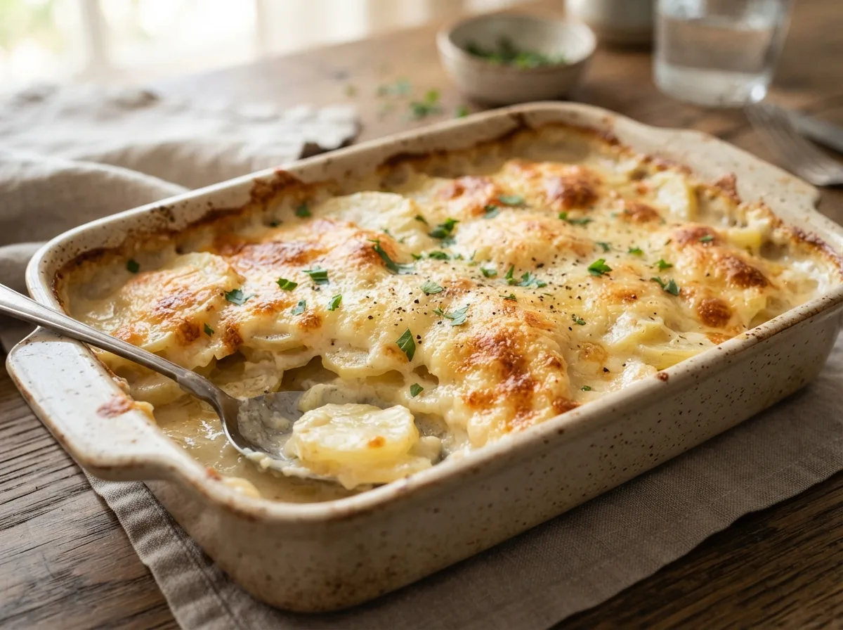 Batata Gratinada para Almoço em Família