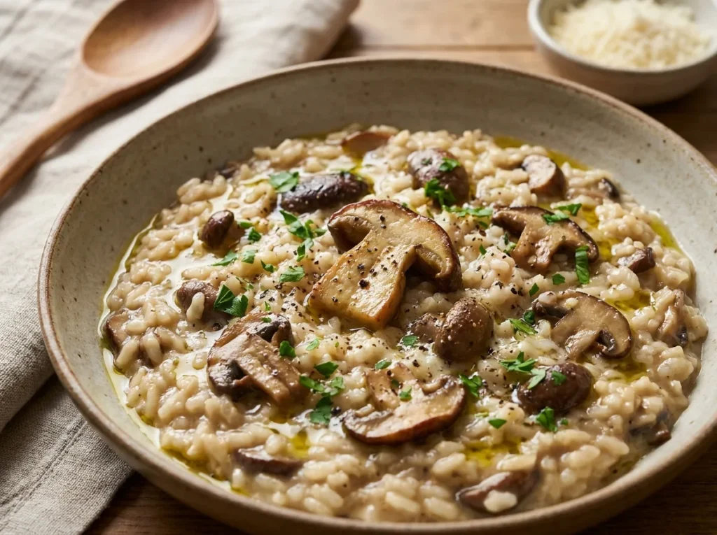 Risoto de Cogumelos Fácil