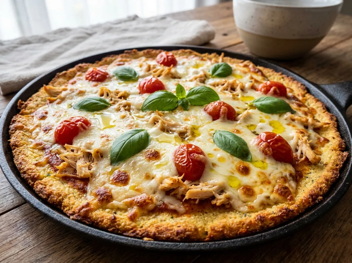 Pizza de Frigideira Low Carb Proteica