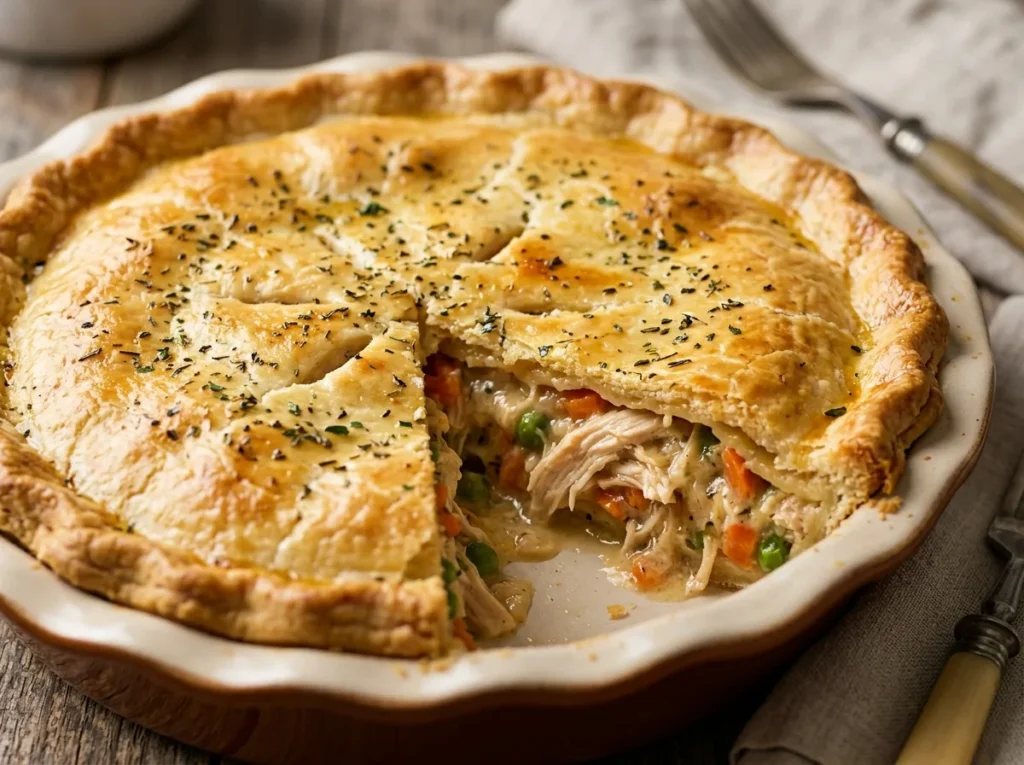 Torta de Frango sem Glúten para Toda a Família