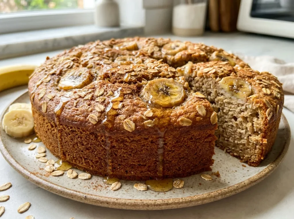Bolo de Banana com Aveia para Toda a Família
