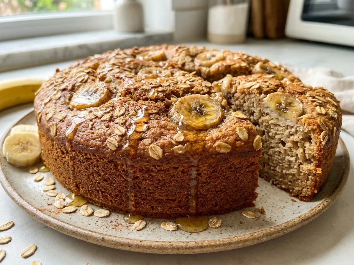 Bolo de Banana com Aveia para Toda a Família