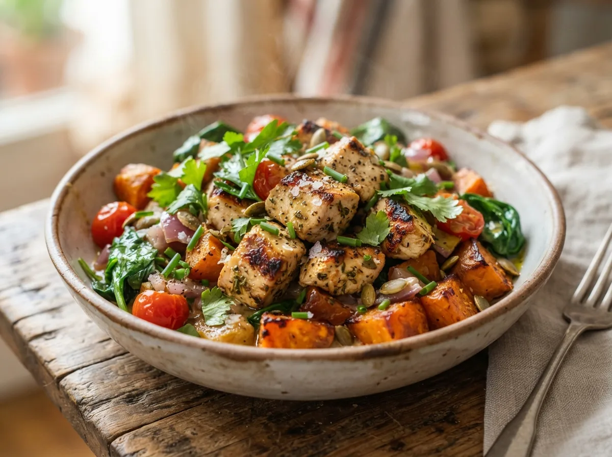 Frango com Batata-Doce para Pós-Treino