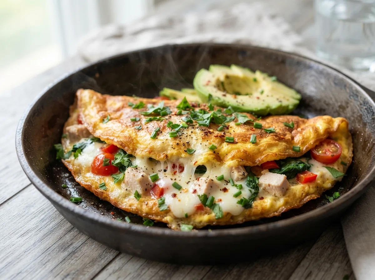 Omelete Proteico para Pós-Treino