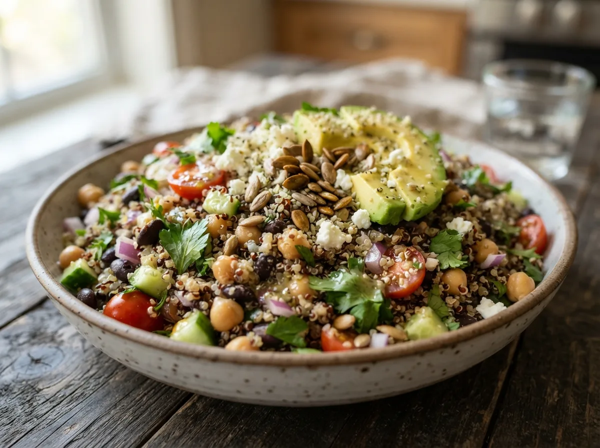 Salada de Quinoa para Pós-Treino